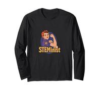 Steminist Rosie The Riveter femminista retrò Maglia a Manica