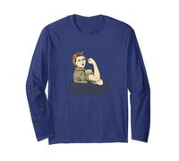 Steminist Rosie The Riveter femminista retrò Maglia a Manica
