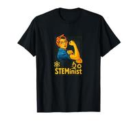 Steminist Rosie The Riveter femminista retrò Maglietta