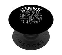 Steminist STEM - Scienza, Tecnologia, Ingegneria e Matematica PopSockets PopGrip Adesivo