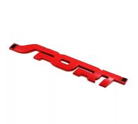 Stemma 3D per Maserati Ghibli M156 M157 GranCabrio GranTurismo Grecale, Logo Anteriore Cofano e Posteriore Baule, Fregio di Ricambio Auto Tuning, 1 Pezzo,Red-1