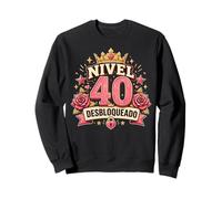 Stemma a Forma di Corona Rosa Nivel 40 Desbloqueado 40th Roses Felpa