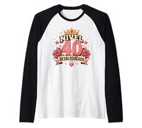 Stemma a Forma di Corona Rosa Nivel 40 Desbloqueado 40th Roses Maglia con Maniche Raglan