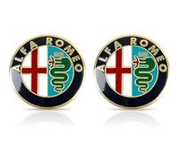 Stemma Auto logo per Alfa Romeo 4C 147 Brera Giulia Giulietta GT GTV MiTo Stelvio Tonale, Anteriore e Posteriore Emblema Adesivo Car Side Emblema adesivo Stemmi decorazione Styling Decalcomanie