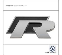 STEMMA BICOLORE ACCIAIO NERO "RR" VOLKSWAGEN 1K8853675K FXC RICAMBI ORIGINALI
