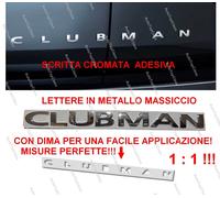 Stemma Clubman fregio Scritta per Mini Cooper ONE D SD JOHN WORKS Logo Emblema