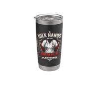 Stemma da infermiera vintage «Idle Hands Are The Devil's Playthings» Bicchiere termico in acciaio inox doppia parete