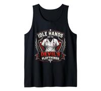 Stemma da Infermiera Vintage «Idle Hands Are The Devil's Playthings» Canotta