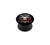 Stemma da infermiera vintage «Idle Hands Are The Devil's Playthings» PopSockets PopGrip Adesivo