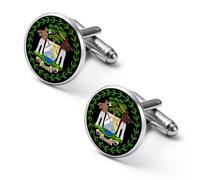 Stemma del Belize Gemelli alla moda Gemelli divertenti da uomo Accessori per camicie per affari Matrimonio