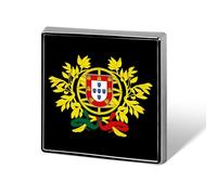 Stemma del Portogallo Spille personalizzate Spilla quadrata Cravatta Abito Accessori per uomo Donna Matrimonio Compleanno