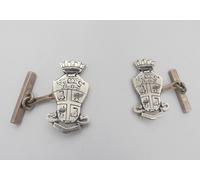 Stemma dell' Arma dei Carabinieri : Gemelli in Argento 925