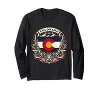 Stemma della bandiera dello stato del Colorado - Emblema della natura patriottica Maglia a Manica