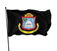 Stemma della bandiera Sint Maarten 3x5 piedi Bandiere da muro dai colori vivaci e resistenti allo sbiadimento UV per esterni ed interni