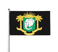 Stemma della Costa d'Avorio 3x5ft Patio Garden Flag Decorazione per interni Bandiera stampata su un lato