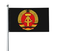 Stemma Della Germania Dell'Est Bandiere Da Giardino Durevole Bandiere Di Benvenuto Resistente Alle Intemperie Garden Flag Per Esterni Interni All'Aperto 90X150Cm