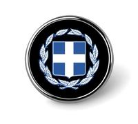 Stemma della Grecia Spille rotonde Distintivo d'arte Accessori Zaini