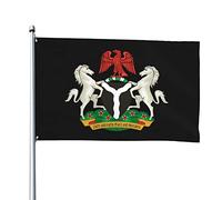 Stemma Della Nigeria Con 2 Occhielli Garden Flag Divertente Bandiere Di Benvenuto Decorazione Per Patio Interni Esterni 90X150Cm