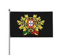 Stemma delle bandiere del Portogallo, bandiere decorative per esterni 3x5ft 100% poliestere Bandiere esterne per tutte le condizioni atmosferiche, il colore è brillante e facile da sbiadire, asciugat