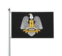 Stemma delle bandiere del Sud Sudan, bandiere decorative per esterni 3x5ft Bandiere in 100% poliestere al di fuori di tutte le condizioni atmosferiche, il colore è brillante e facile da sbiadire, asc