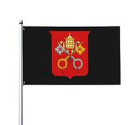 Stemma delle bandiere della Città del Vaticano, bandiere decorative per esterni 3x5ft Bandiere in 100% poliestere Bandiere esterne per tutte le stagioni, il colore è brillante e facile da sbiadire, a