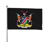 Stemma delle bandiere della Namibia, bandiere decorative per esterni 3x5ft 100% poliestere Bandiere esterne per tutte le condizioni atmosferiche, il colore è brillante e facile da sbiadire, asciugatu