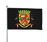 Stemma delle bandiere della Repubblica del Congo, bandiere decorative per esterni 3x5ft Bandiere in 100% poliestere Bandiere esterne per tutte le condizioni atmosferiche, il colore è brillante e faci