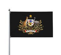 Stemma delle bandiere dell'Australia, bandiere decorative per esterni 3x5ft 100% poliestere Bandiere esterne per tutte le condizioni atmosferiche, il colore è brillante e facile da sbiadire, asciugat