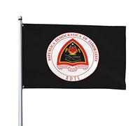 Stemma delle bandiere di Timor Est, bandiere decorative per esterni 3x5ft 100% poliestere Bandiere esterne per tutte le stagioni, il colore è brillante e facile da sbiadire, asciugatura rapida.