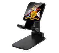 Stemma delle Barbados Novità Pieghevole Supporto Del Telefono Cellulare Stampato Regolabile Desktop Supporto Del Telefono Accessori Da Viaggio 6.5×3.5×2.5 Pollici