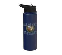 Stemma dell'isola di Skye Scozia invecchiato Stainless Steel Insulated Water Bottle