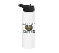 Stemma dell'isola di Skye Scozia invecchiato Stainless Steel Insulated Water Bottle