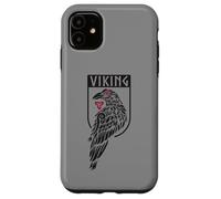 Stemma dello scudo vichingo del corvo nordico mitologia dei guerrieri Custodia per iPhone 11