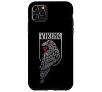 Stemma dello scudo vichingo del corvo nordico mitologia dei guerrieri Custodia per iPhone 11 Pro Max