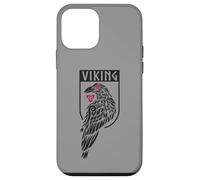 Stemma dello scudo vichingo del corvo nordico mitologia dei guerrieri Custodia per iPhone 12 mini