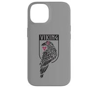 Stemma dello scudo vichingo del corvo nordico mitologia dei guerrieri Custodia per iPhone 14