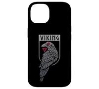 Stemma dello scudo vichingo del corvo nordico mitologia dei guerrieri Custodia per iPhone 14