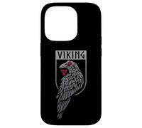 Stemma dello scudo vichingo del corvo nordico mitologia dei guerrieri Custodia per iPhone 14 Pro