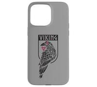 Stemma dello scudo vichingo del corvo nordico mitologia dei guerrieri Custodia per iPhone 15 Pro Max