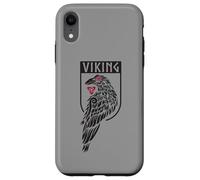 Stemma dello scudo vichingo del corvo nordico mitologia dei guerrieri Custodia per iPhone XR