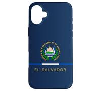 Stemma El Salvador Logo Bandiera Emblema Arte San Salvadoregno Radici Custodia per iPhone 16 Plus