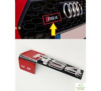 Stemma Emblema Logo Fregio Griglia Anteriore Per AUDI QUATTRO A4 S4 RS4