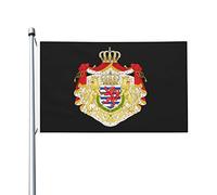 Stemma maggiore delle bandiere del Granducato di Lussemburgo, bandiere decorative per esterni 3x5ft Bandiere in 100% poliestere Bandiere esterne per tutte le condizioni atmosferiche, il colore è bril