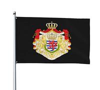 Stemma maggiore delle bandiere del Granducato di Lussemburgo, bandiere decorative per esterni 3x5ft Bandiere in 100% poliestere Bandiere esterne per tutte le condizioni atmosferiche, il colore è bril