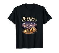 Stemma Namastay in The Tent Camping Mountain Maglietta