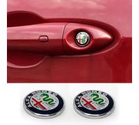 Stemma per auto 3D per Alfa Romeo MiTo 2008-2013,Emblema Adesivo Con Logo Accessori Cofano Anteriore Posteriore Emblema Logo Bagagliaio Decorazione fai da te,A