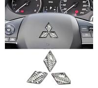 Stemma per auto 3D per Mitsubishi Space Star A00 I 2012-2019,Emblema Adesivo Con Logo Accessori Cofano Anteriore Posteriore Emblema Logo Bagagliaio Decorazione fai da te,Grey-