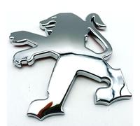 Stemma per auto 3D per Peugeot 107,Emblema Adesivo Con Logo Accessori Cofano Anteriore Posteriore Emblema Logo Bagagliaio Decorazione fai da te,Silver-2