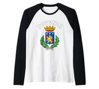 Stemma Potenza Maglia Bandiera Calcio Maglia con Maniche Raglan