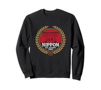 Stemma Samurai Nippon Japan Heritage Torii Gate Felpa